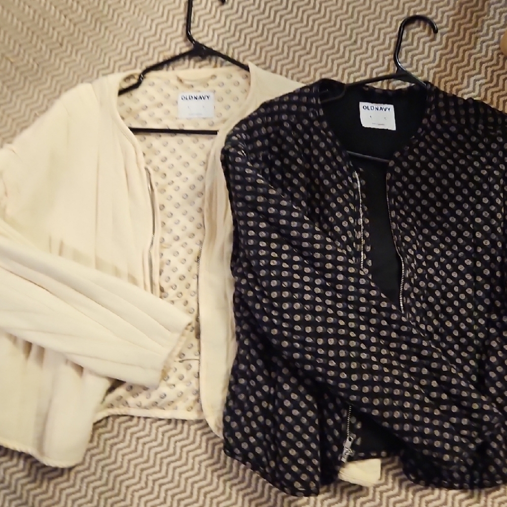 Vince Cream and Black Blouse Duo